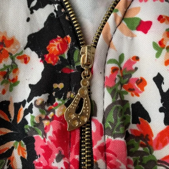 🌹 BOHO BLACK MULTI ASYMMETRICAL FLORAL MIDI DRESS! - Picture 7 of 9